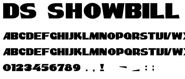 DS ShowBill font